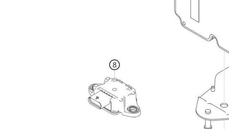 991.606.145.03 — Rotation-rate (yaw) sensor — exploded diagram (PA10 0458 Cayman GT4 Clubsport MY2019 2020 Parts-Manual p92) — fitment reference only
