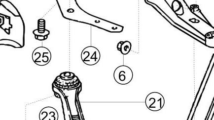 996.341.483.9B — Wishbone spoiler, LH — exploded diagram (996 GT3 RSR Service Catalog 2004 p168) — fitment reference only