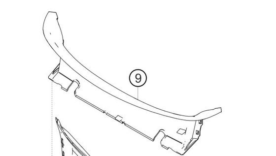 982.121.673.A — Air duct element, center radiator, LH — exploded diagram (PA10 1041 718 GT4 RS Clubsport MY2020 p32) — fitment reference only