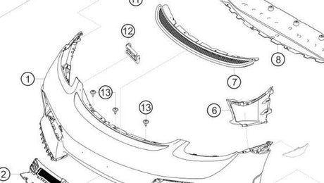982.807.882 — Front-end covering trim, RH, matt black — exploded diagram (PA10 0458 Cayman GT4 Clubsport MY2019 2020 Parts-Manual p114) — fitment reference only