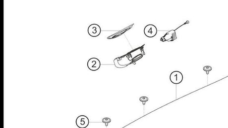 991.504.142.04 — Fuel filler cup assembly — exploded diagram (PA10 0353 911 GT3 Cup MY2018 2019 Parts-Catalog p119) — fitment reference only