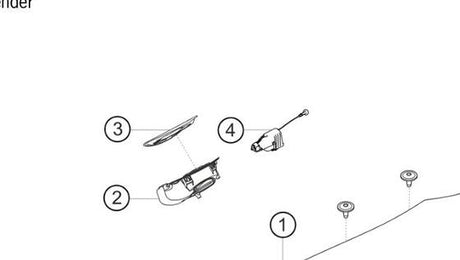 991.504.414.03 — Setting element, gas door (fuel filler) — exploded diagram (PA10 0353 911 GT3 Cup MY2018 2019 Parts-Catalog p119) — fitment reference only