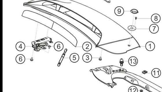 991.512.152.80 — Hinge, rear lid (engine cover), RH — exploded diagram (2016-991-Cup Parts-Catalogue-V2 p132) — fitment reference only