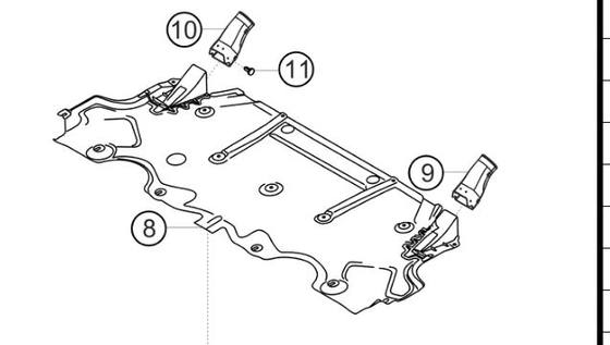 991.575.429.8A — Brake-air duct, underbody, LH — exploded diagram (2016-991-Cup Parts-Catalogue-V2 p125) — fitment reference only