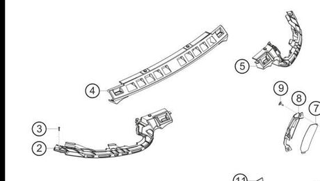 991.505.839.82 — Grip channel, center (rear-end covering) — exploded diagram (PA10 0353 911 GT3 Cup MY2018 2019 Parts-Catalog p128) — fitment reference only