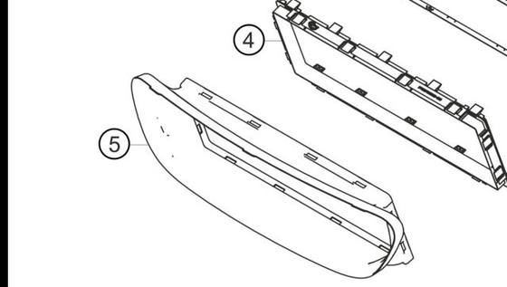 991.575.141.90 1E0 — Air routing, center radiator — exploded diagram (2016-991-Cup Parts-Catalogue-V2 p36) — fitment reference only