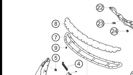 991.505.567.90 1E0 — Holding frame, exhaust air, center radiator — exploded diagram (2016-991-Cup Parts-Catalogue-V2 p128) — fitment reference only