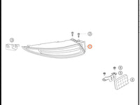 991.631.142.82 — Tail light assembly, RH — exploded diagram (PA10 0193 911 GT3 R MY2016 2017 Parts-Manual p141) — fitment reference only — position highlighted