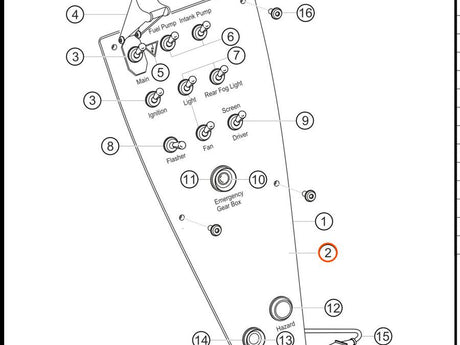 991.641.245.8A — Center console, complete — exploded diagram (2016-991-Cup Parts-Catalogue-V2 p156) — fitment reference only — position highlighted