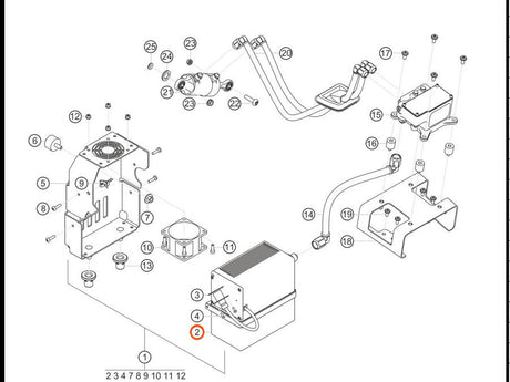 991.618.355.8B — Gearshift compressor assembly — exploded diagram (PA10 0353 911 GT3 Cup MY2018 2019 Parts-Catalog p153) — fitment reference only — position highlighted