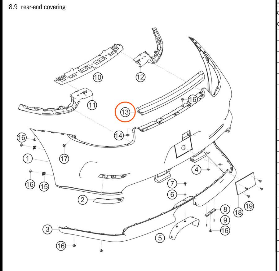 991.505.871.90 — Frame assembly, front end — exploded diagram (2016-991-Cup Parts-Catalogue-V2 p130) — fitment reference only — position highlighted
