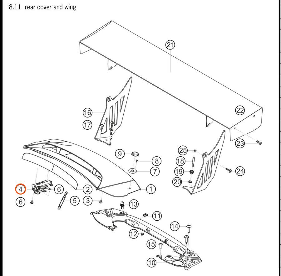 991.512.151.80 — Hinge, rear lid (engine cover), LH — exploded diagram (2016-991-Cup Parts-Catalogue-V2 p132) — fitment reference only — position highlighted