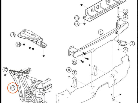 991.505.632.8A — Holder, lateral, rear heat protection, RH — exploded diagram (2016-991-Cup Parts-Catalogue-V2 p131) — fitment reference only — position highlighted