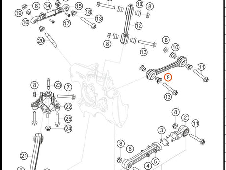 991.331.047.8A — Wishbone, upper, rear axle — exploded diagram (2016-991-Cup Parts-Catalogue-V2 p98) — fitment reference only — position highlighted
