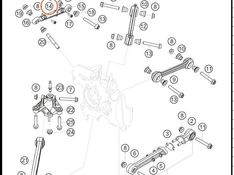 991.331.045.8A — Steering tie rod, rear axle — exploded diagram (2016-991-Cup Parts-Catalogue-V2 p98) — fitment reference only — position highlighted